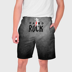 Мужские шорты Hard rock on dark grey