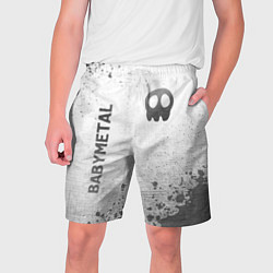 Шорты на шнурке мужские Babymetal - white gradient вертикально, цвет: 3D-принт