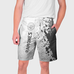 Шорты на шнурке мужские Ramones - white gradient по-вертикали, цвет: 3D-принт