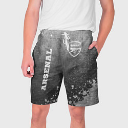 Шорты на шнурке мужские Arsenal - grey gradient вертикально, цвет: 3D-принт