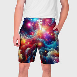 Мужские шорты Colorfull neon space clouds - ai art fantasy