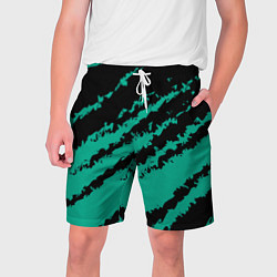 Мужские шорты The color is black and turquoise