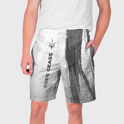 Шорты на шнурке мужские Code Geass - white gradient по-вертикали, цвет: 3D-принт