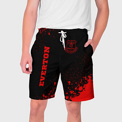 Шорты на шнурке мужские Everton - red gradient вертикально, цвет: 3D-принт
