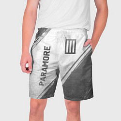 Шорты на шнурке мужские Paramore - white gradient вертикально, цвет: 3D-принт