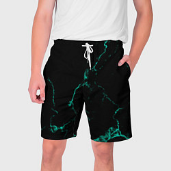 Мужские шорты Color black turquoise