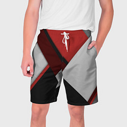 Мужские шорты Color black red grey