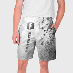 Шорты на шнурке мужские Fortnite - white gradient по-вертикали, цвет: 3D-принт