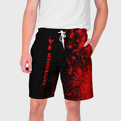 Шорты на шнурке мужские Tottenham - red gradient по-вертикали, цвет: 3D-принт