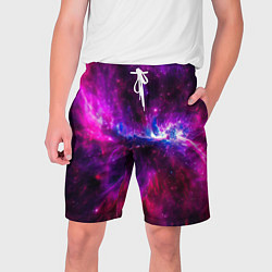 Мужские шорты Неоновый галактический космос