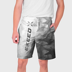 Мужские шорты Exeed - white gradient по-вертикали