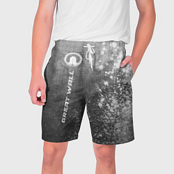 Мужские шорты Great Wall - grey gradient по-вертикали