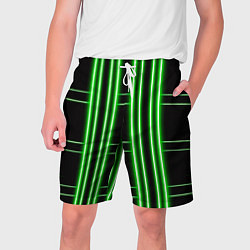 Шорты на шнурке мужские Neon green, цвет: 3D-принт