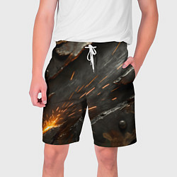 Мужские шорты Искры метала под камуфляжем