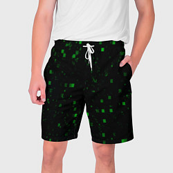 Шорты на шнурке мужские Color green khaki, цвет: 3D-принт