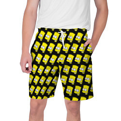 Шорты на шнурке мужские Барт Симпсон: узор, цвет: 3D-принт
