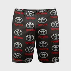 Шорты спортивные мужские Toyota, цвет: 3D-принт