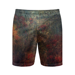 Шорты спортивные мужские Металлические краски, цвет: 3D-принт