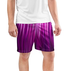 Шорты спортивные мужские Фиолетово-черные краски, цвет: 3D-принт — фото 2