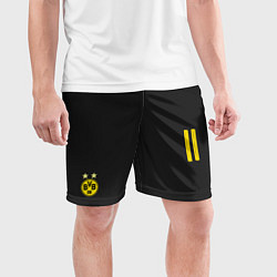 Шорты спортивные мужские BVB FC: Reus Away 17/18, цвет: 3D-принт — фото 2