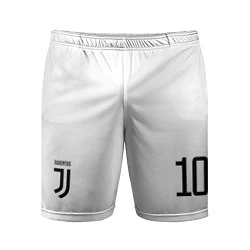 Шорты спортивные мужские Juventus FC: Dybala Home 17/18, цвет: 3D-принт
