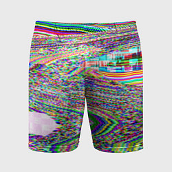 Шорты спортивные мужские Optical Glitch, цвет: 3D-принт