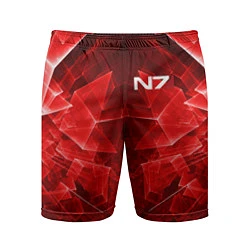 Мужские спортивные шорты Mass Effect: Red Armor N7