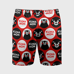 Шорты спортивные мужские Kumamon Pattern, цвет: 3D-принт