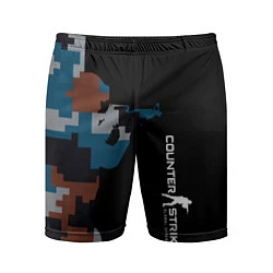 Шорты спортивные мужские Counter Strike: Camo Soldier, цвет: 3D-принт