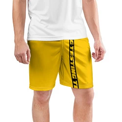 Шорты спортивные мужские ASAP Rocky: Yellow Testing, цвет: 3D-принт — фото 2
