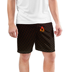 Шорты спортивные мужские Apex Legends: Orange Dotted, цвет: 3D-принт — фото 2