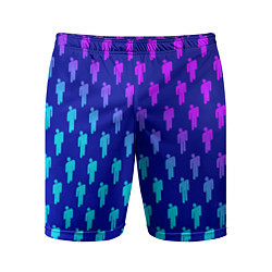 Шорты спортивные мужские Billie Eilish: Violet Pattern, цвет: 3D-принт