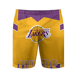 Шорты спортивные мужские Los Angeles Lakers, цвет: 3D-принт