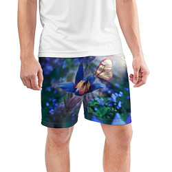 Шорты спортивные мужские Бабочка, цвет: 3D-принт — фото 2
