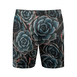Шорты спортивные мужские Цветы Розы, цвет: 3D-принт