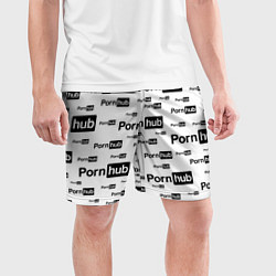 Шорты спортивные мужские PornHub, цвет: 3D-принт — фото 2