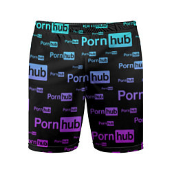 Шорты спортивные мужские PornHub, цвет: 3D-принт