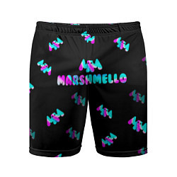 Шорты спортивные мужские Marshmello, цвет: 3D-принт