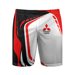 Шорты спортивные мужские Mitsubishi EVO Uniform, цвет: 3D-принт