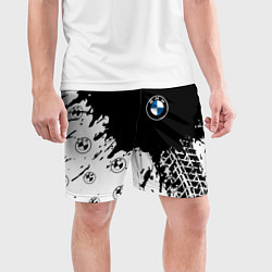 Шорты спортивные мужские BMW БМВ, цвет: 3D-принт — фото 2