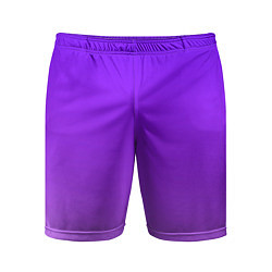 Шорты спортивные мужские Фиолетовый космос, цвет: 3D-принт