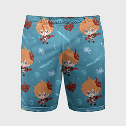 Шорты спортивные мужские Чиби Чайльд, цвет: 3D-принт