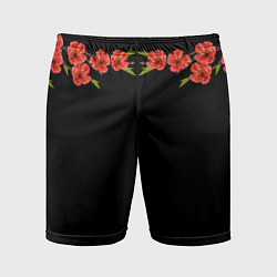 Мужские спортивные шорты Цветы