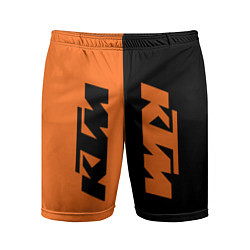 Шорты спортивные мужские KTM КТМ Z, цвет: 3D-принт