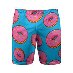 Шорты спортивные мужские Пончики, цвет: 3D-принт