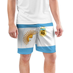Шорты спортивные мужские Сборная Аргентины, цвет: 3D-принт — фото 2