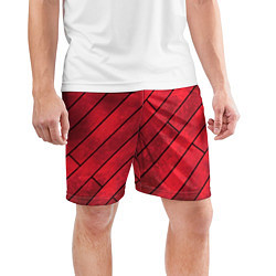 Шорты спортивные мужские Red Boards Texture, цвет: 3D-принт — фото 2