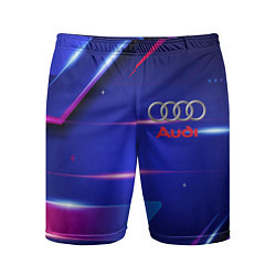Шорты спортивные мужские Ауди Audi синива, цвет: 3D-принт