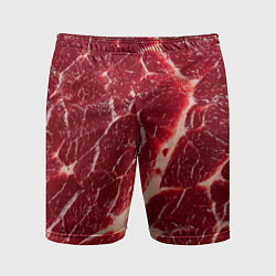 Шорты спортивные мужские Мясо на Хэллоуин, цвет: 3D-принт