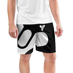 Шорты спортивные мужские DESTINY 2 LOGO WHITE, цвет: 3D-принт — фото 2